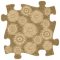 Muffik rét puzzle bézs - puha