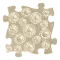 Muffik rét puzzle bézs - puha