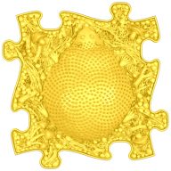 Muffik süni puzzle sárga - kemény