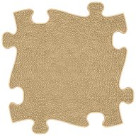 Muffik fű puzzle bézs - puha