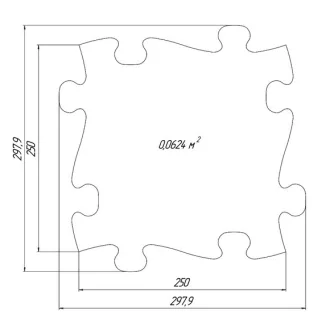 Muffik tengerpart puzzle piros - kemény