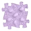 Muffik dínó tojás puzzle lila - kemény
