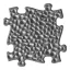 Muffik kavicsok puzzle szürke - kemény