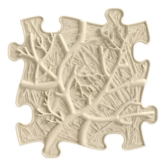Muffik gyökerek puzzle bézs - kemény