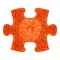 Muffik mini rét puzzle narancs - puha