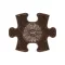 Muffik mini rét puzzle barna - kemény