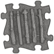 Muffik ágacskák puzzle grafit - kemény
