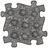 Muffik gesztenye puzzle szürke - kemény