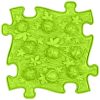 Muffik gesztenye puzzle lime - puha