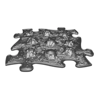 Muffik gesztenye puzzle lime - puha
