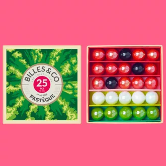 Billes & Co üveggolyó szett - small box - Watermelon