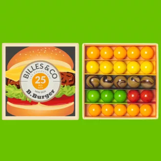 Billes & Co üveggolyó szett - small box - B-Burger