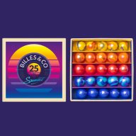 Billes & Co üveggolyó szett - small box - Sunset