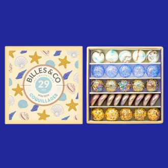 Billes & Co üveggolyó szett - small box - Seashells