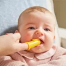 Matchstick Monkey ujjra húzható fogtisztító - Sárga és bézs