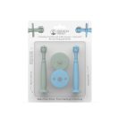 Matchstick Monkey tanuló baba fogkefe - Mentazöld és babakék