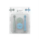 Matchstick Monkey tanuló baba fogkefe - Mentazöld és babakék