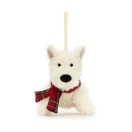 Jellycat karácsonyfadísz - Munro kutyus