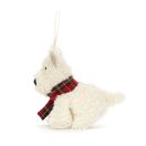 Jellycat karácsonyfadísz - Munro kutyus