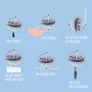 Djeco Ledes csodagiroszkóp - UFO Lighting Gyroscope