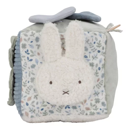 Little Dutch Miffy készségfejlesztő plüss kocka - Lucky Leaves