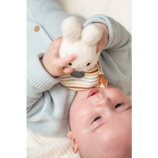 Little Dutch miffy plüss csörgő - vintage csíkos