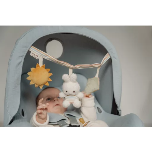 Little Dutch miffy babakocsi lánc - vintage csíkos