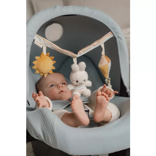 Little Dutch miffy babakocsi lánc - vintage csíkos