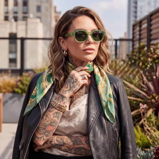 Olivio & Co polarizált felnőtt napszemüveg creative - Olive green
