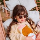 Olivio & Co szilikon szemüvegpánt szett charmokkal - Pink