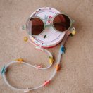 Olivio & Co szilikon szemüvegpánt szett charmokkal - Pink