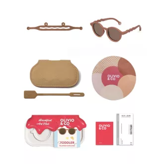   Olivio & Co polarizált napszemüveg 18-36 hó - Oval Chocolate