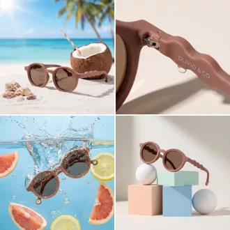   Olivio & Co polarizált napszemüveg 18-36 hó - Oval Chocolate