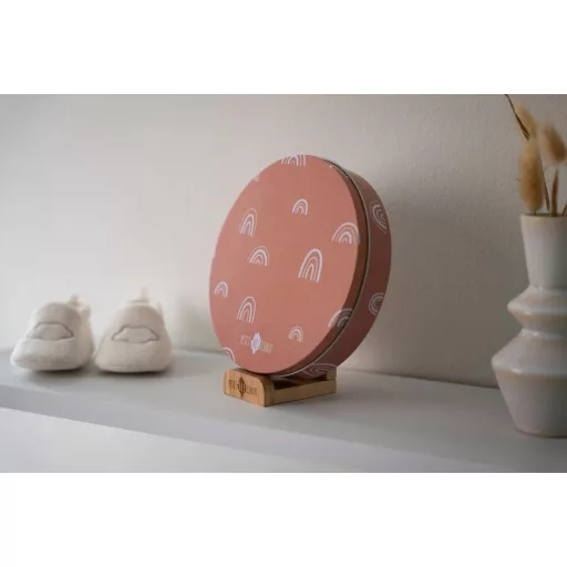 Petit Artichaut kéz- és lábnyomat készítő Baby Box kerek - Rainbow Terracotta