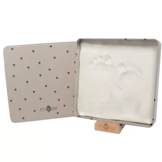 Petit Artichaut kéz- és lábnyomat készítő Baby Box négyzet - Pretty Hearts