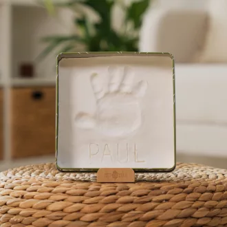 Petit Artichaut kéz- és lábnyomat készítő Baby Box négyzet - Olive Tree