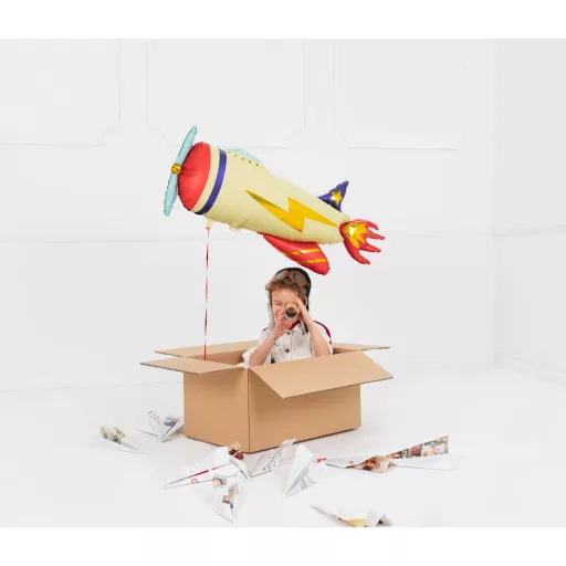 Fólia lufi - Repülőgép - 91 × 39 cm