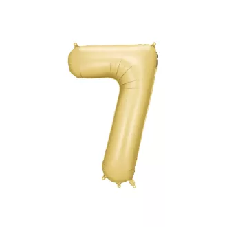 Számos fólia lufi - 7 - arany - 86 cm