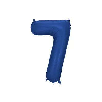 Számos fólia lufi - 7 - sötétkék - 86 cm