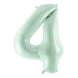 Számos fólia lufi - 4 - zöld - 72 cm