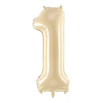 Számos fólia lufi - 1 - bézs - 72 cm