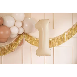 Számos fólia lufi - 1 - bézs - 72 cm