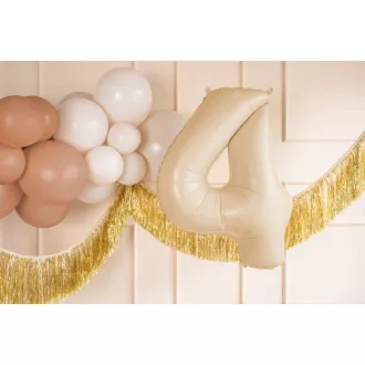 Számos fólia lufi - 4 - bézs - 72 cm