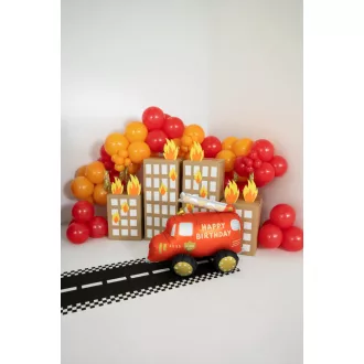 Álló fólia lufi - Tűzoltóautó - 67 × 53 cm