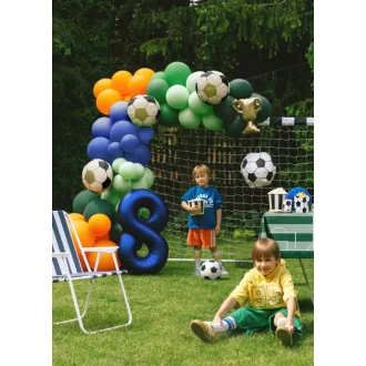 Fólia lufi füzérhez - Kupa és labdák - 33-34 cm - 4 db