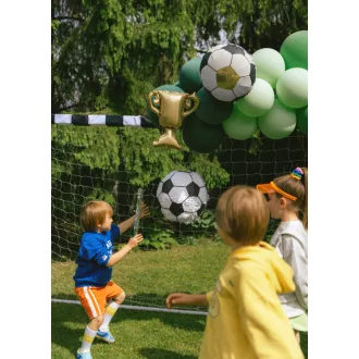 Fólia lufi füzérhez - Kupa és labdák - 33-34 cm - 4 db