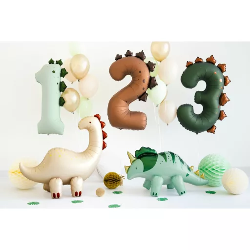Számos fólia lufi - 3 - Dínós - 92 cm