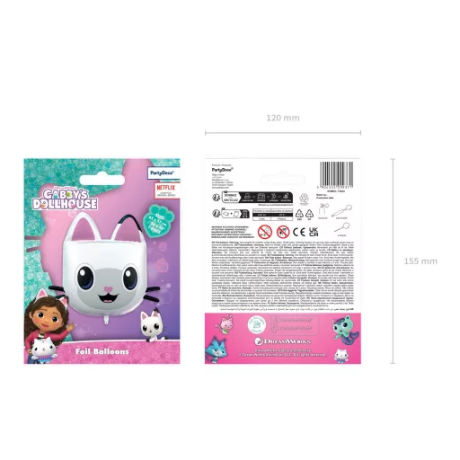 Fólia lufi - Pandy Paws - 65 × 57 cm