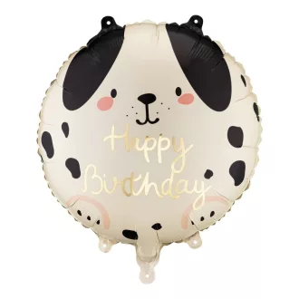 Kerek fólia lufi - Happy Birthday - 35 × 35 cm