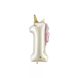 Számos fólia lufi - 1 - Unikornis - 93 cm